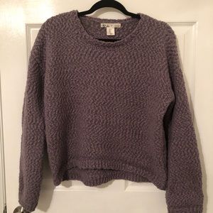 purple sweater